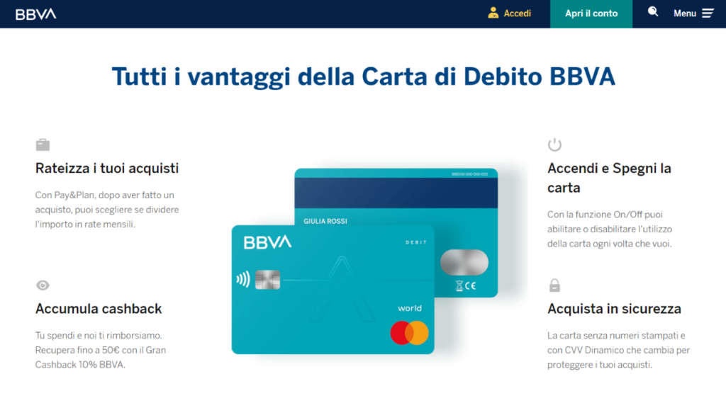 Carta di Debito BBVA