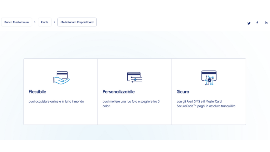 Mediolanum Prepaid Card