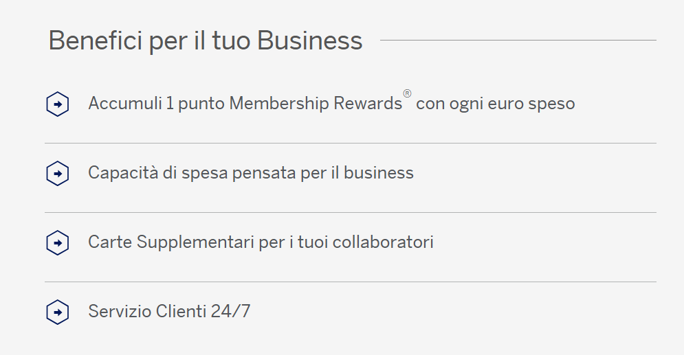 Carta Business American Express